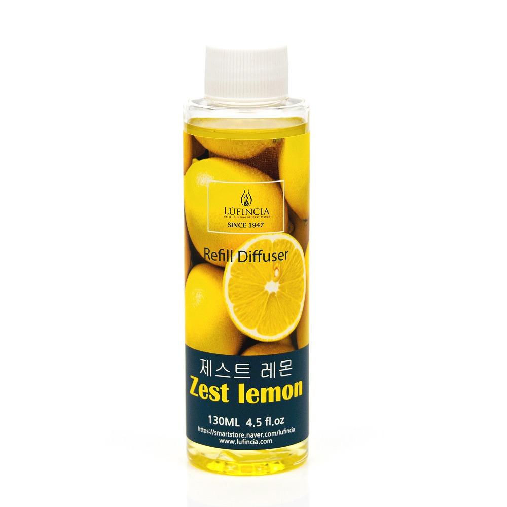 루핀시아 아로마 방향제 디퓨져 리필 오일 제스트 레몬 130ml